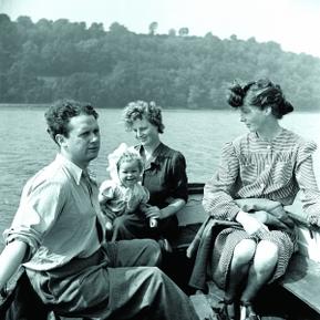 Dylan Thomas and Caitlin on Ferry